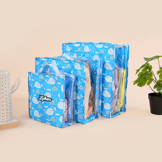 Travel cubes- 3 piece set- Whale