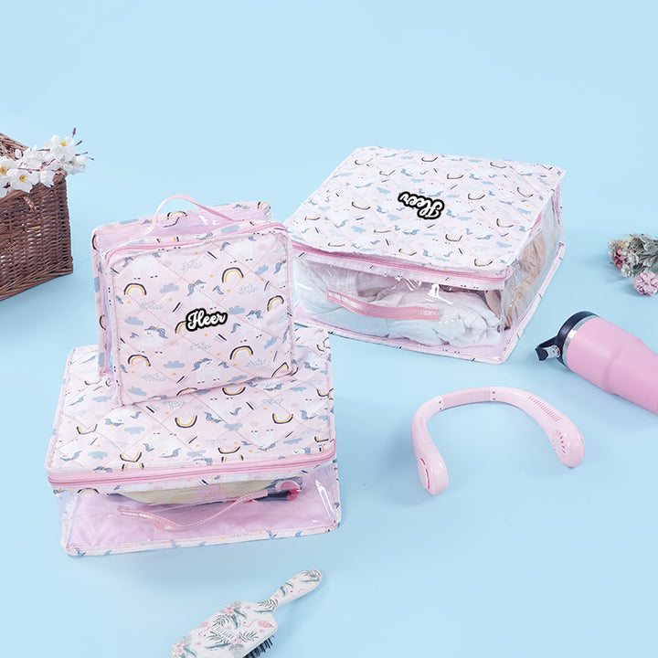 Complete travel set- 7 piece set - Unicorn
