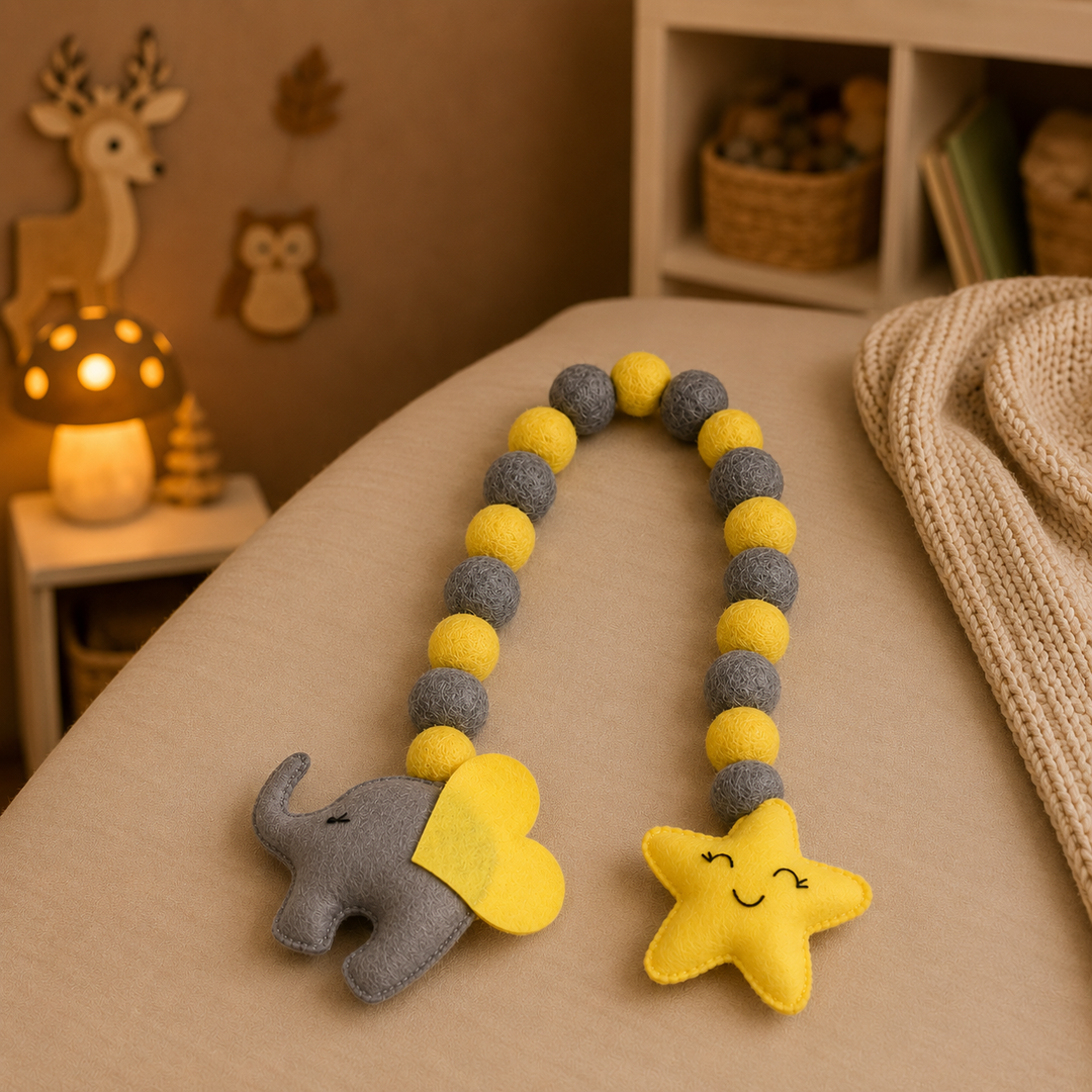 Curtain Tie - Baby Ellie (Grey)