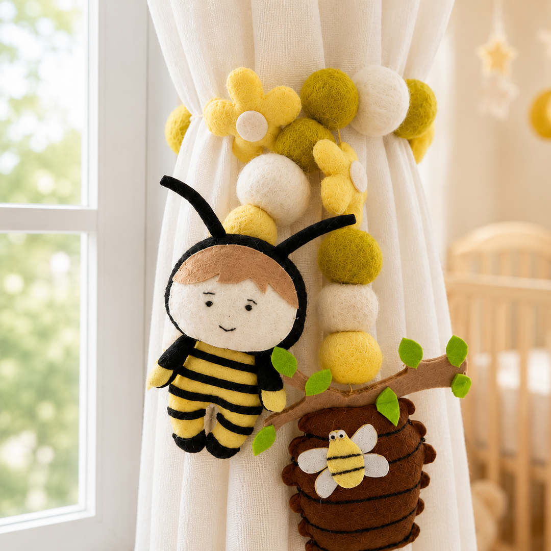 Curtain Tie - Buzzing Bliss
