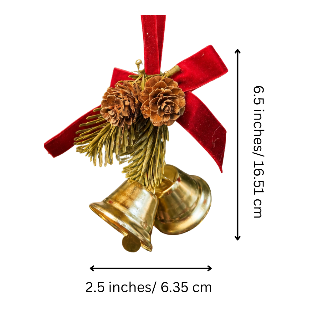 1st Festive Bell & Pinecone  Tree Ornament