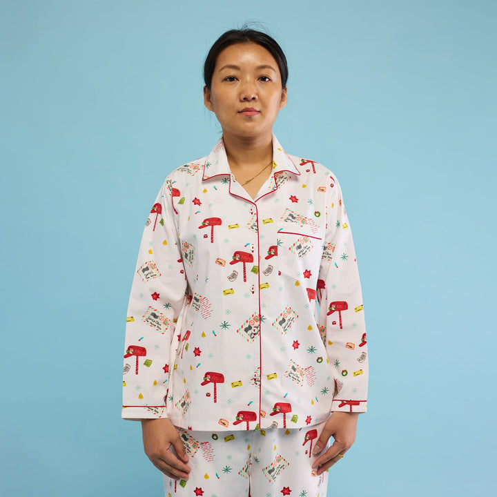 Women Letter To Santa Pajama Set