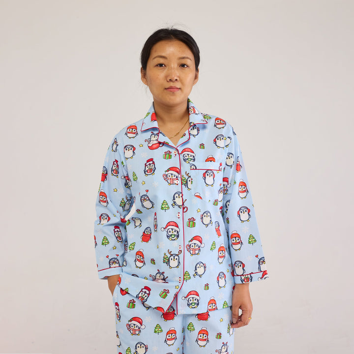 Women Penguins Pajama Set
