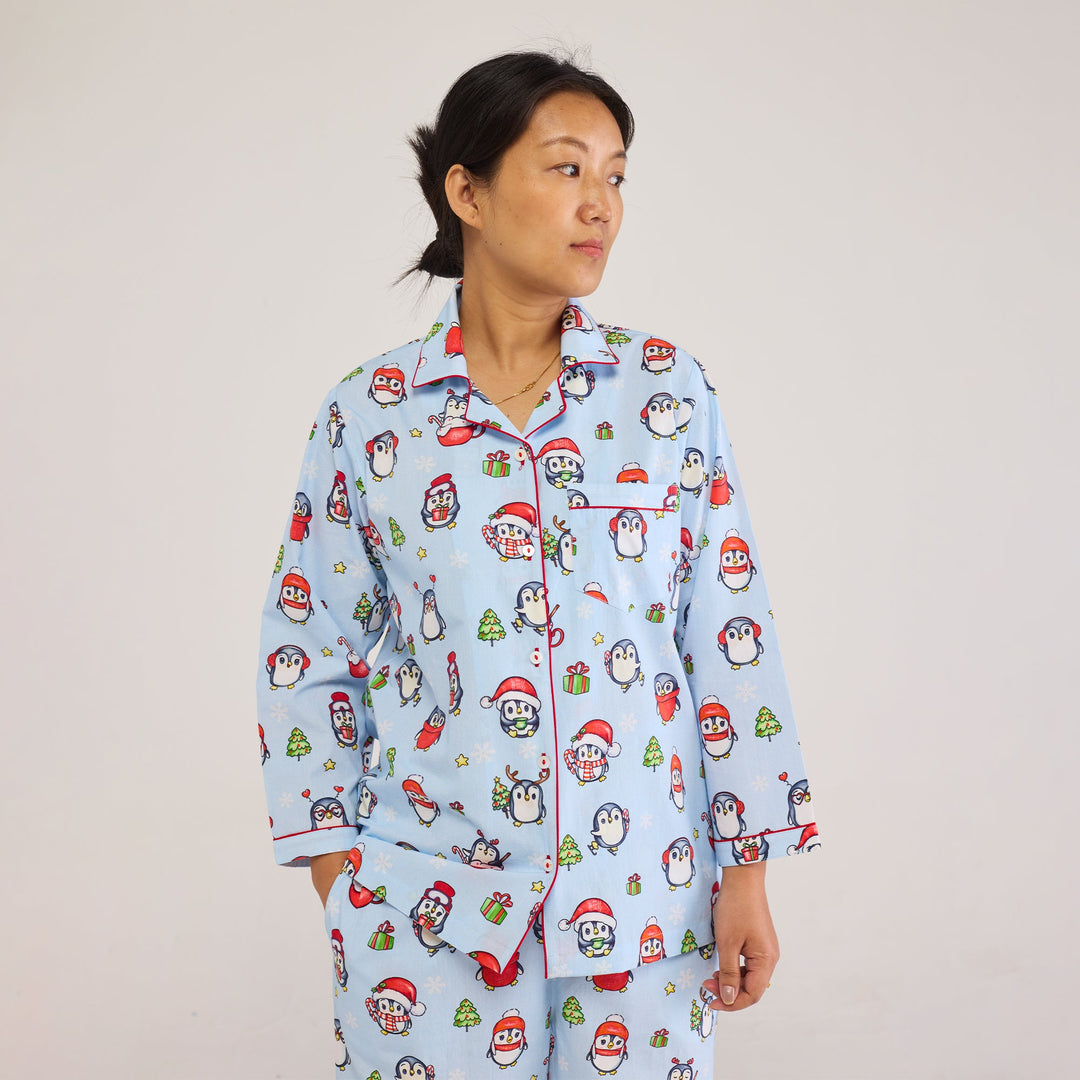 Women Penguins Pajama Set