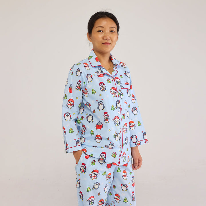 Women Penguins Pajama Set
