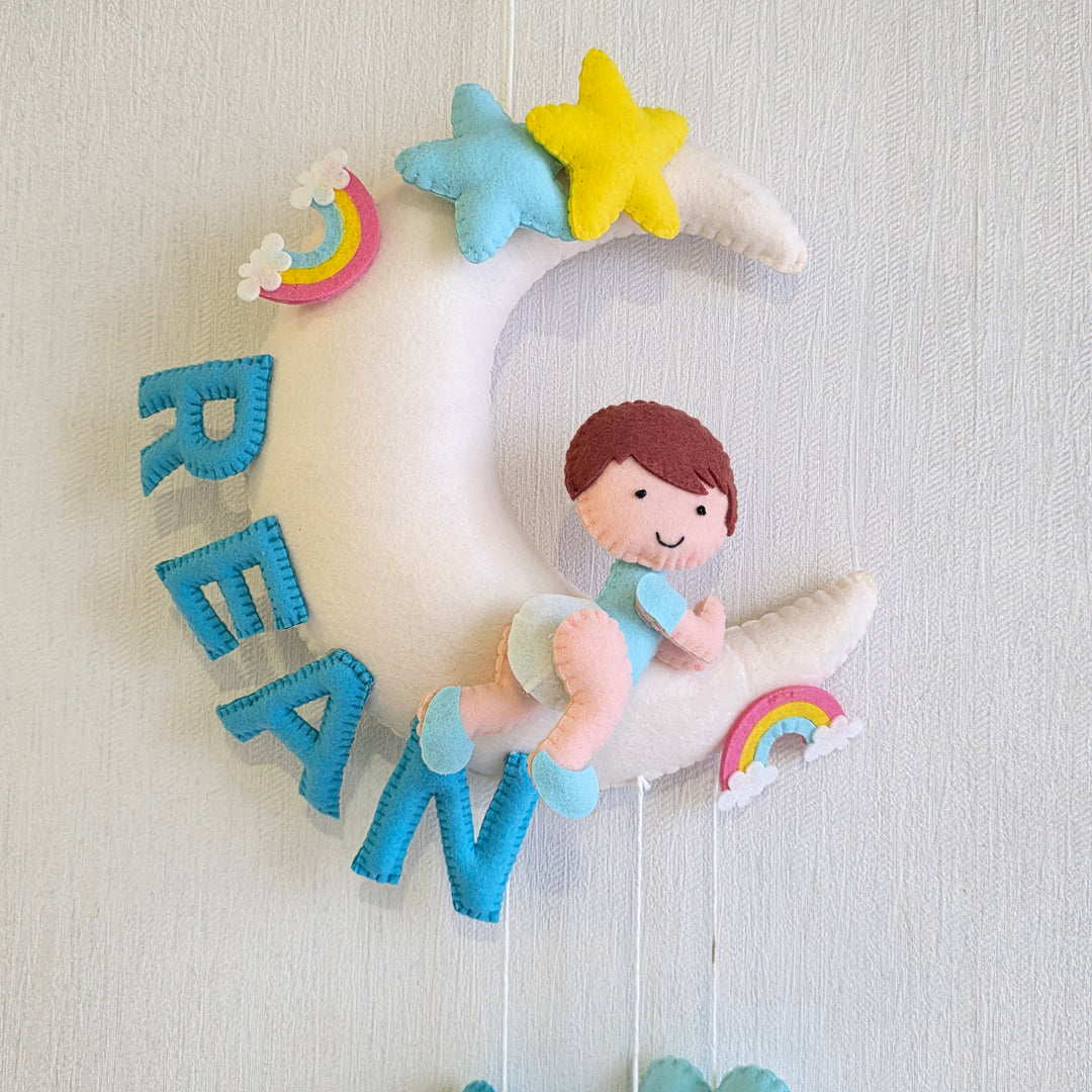 Babble Wrap Sweet Moonlight Name Hanging