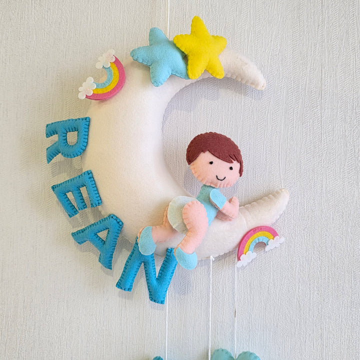 Babble Wrap Sweet Moonlight Name Hanging