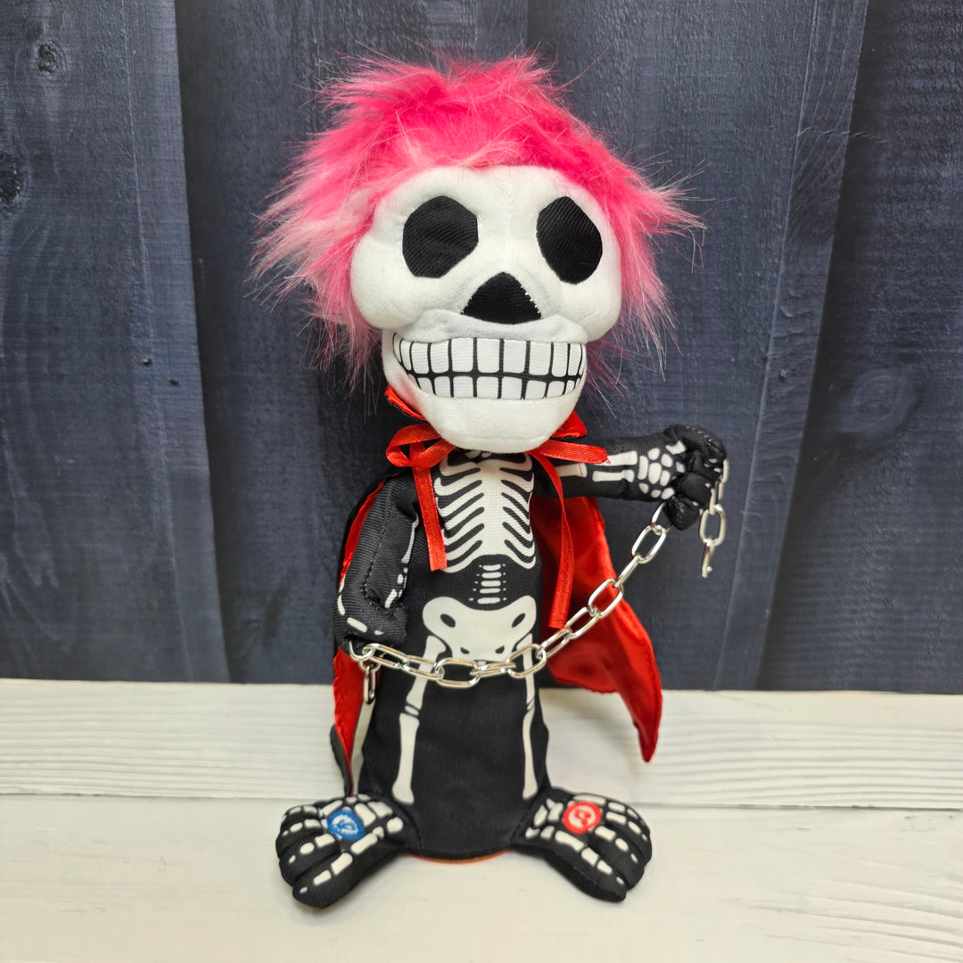Animated Skeleton Rockstar – Chainsaw Punk