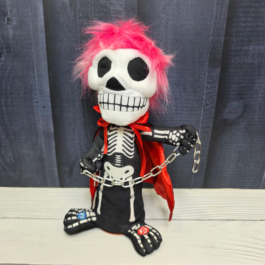 Animated Skeleton Rockstar – Chainsaw Punk
