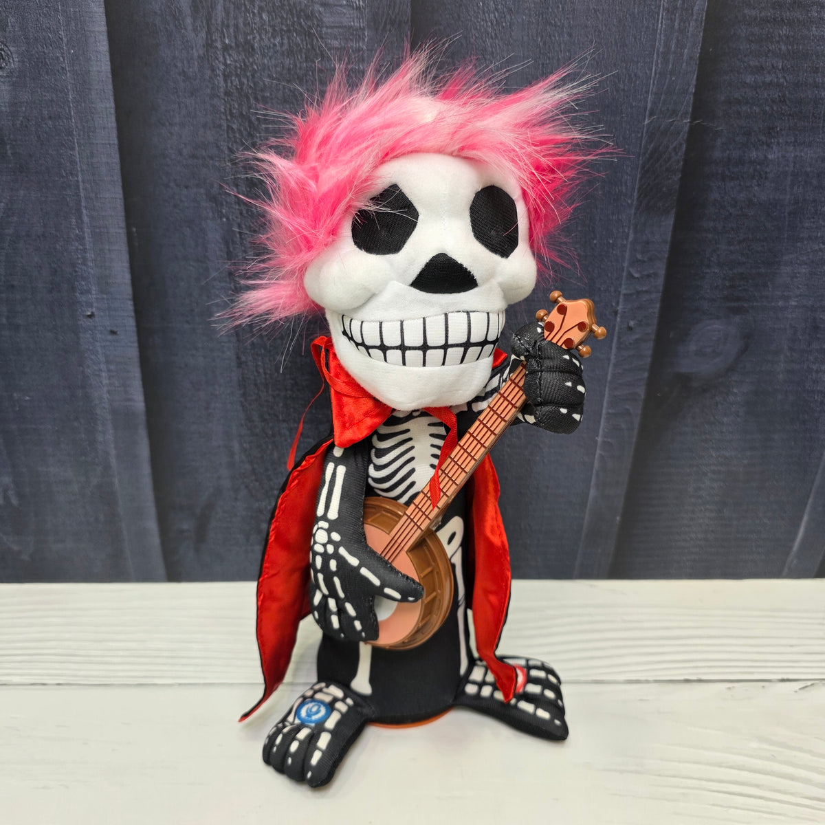 Animated Skeleton Rockstar – Banjo Ghoul