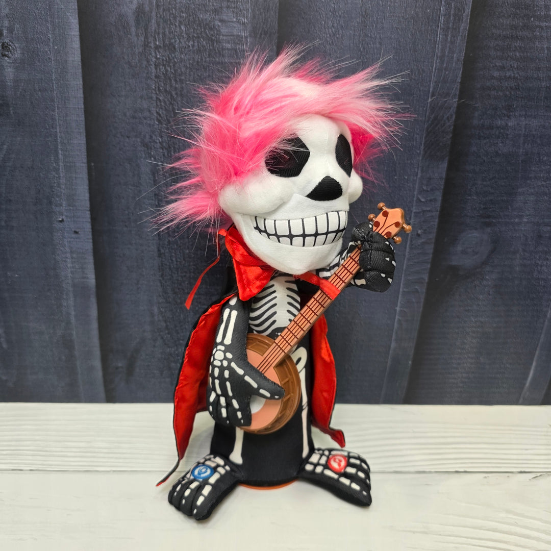 Animated Skeleton Rockstar – Banjo Ghoul