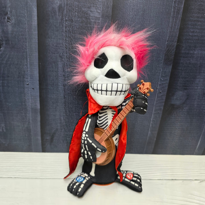 Animated Skeleton Rockstar – Banjo Ghoul