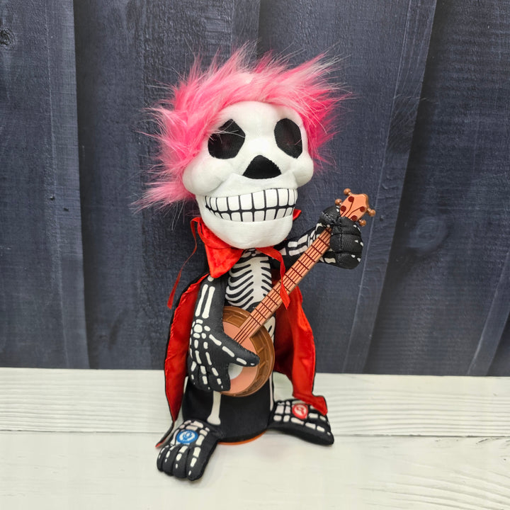 Animated Skeleton Rockstar – Banjo Ghoul
