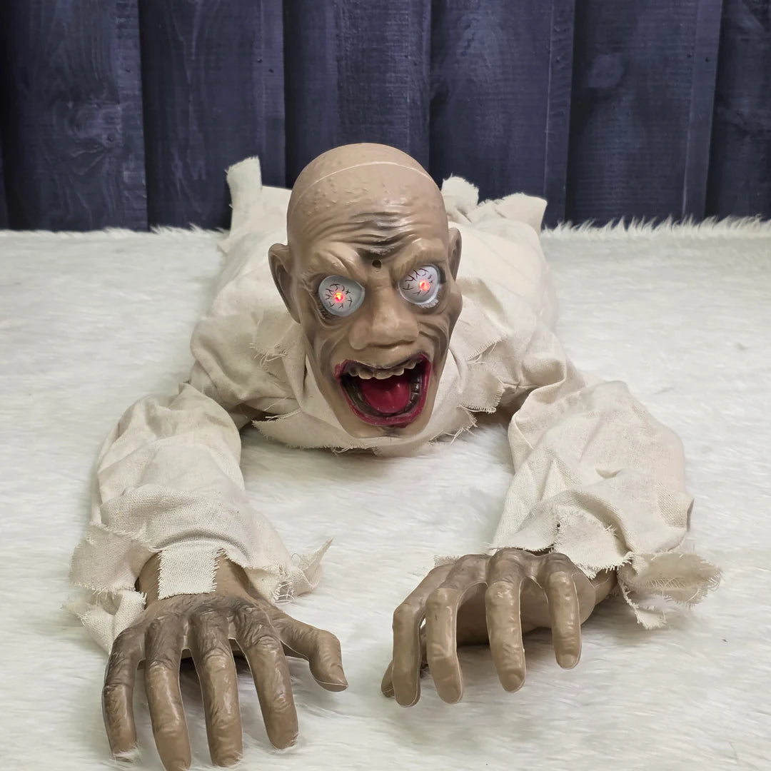 Animated Screaming Ghoul Crawling Creeper