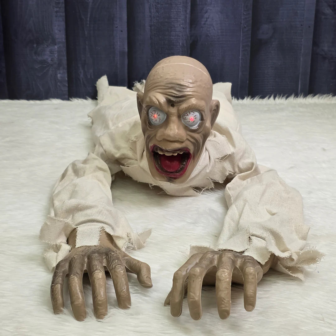 Animated Screaming Ghoul Crawling Creeper