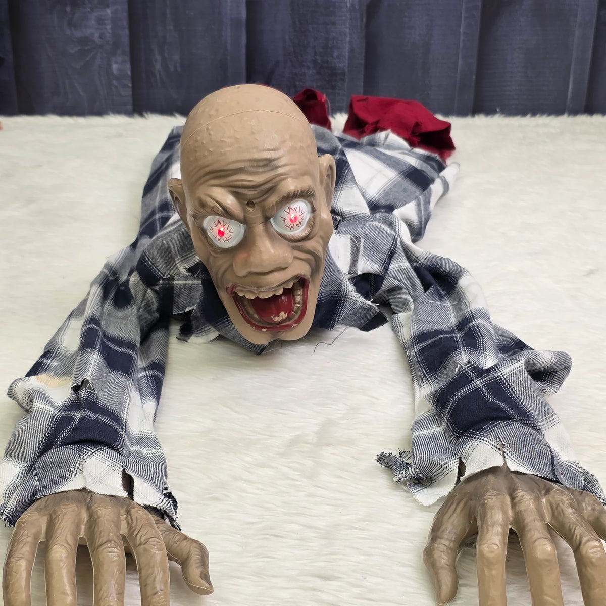 Animated Plaid Shirt Crawling Creeper
