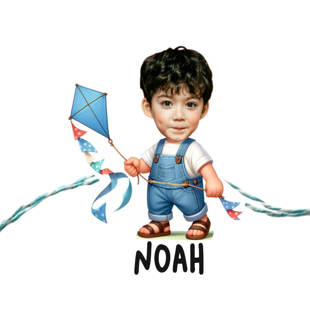 Babble Wrap Personalised Caricature Rakhi - FlyHigh