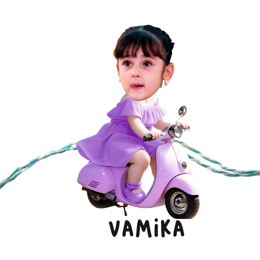 Babble Wrap Personalised Caricature Rakhi - Vroom