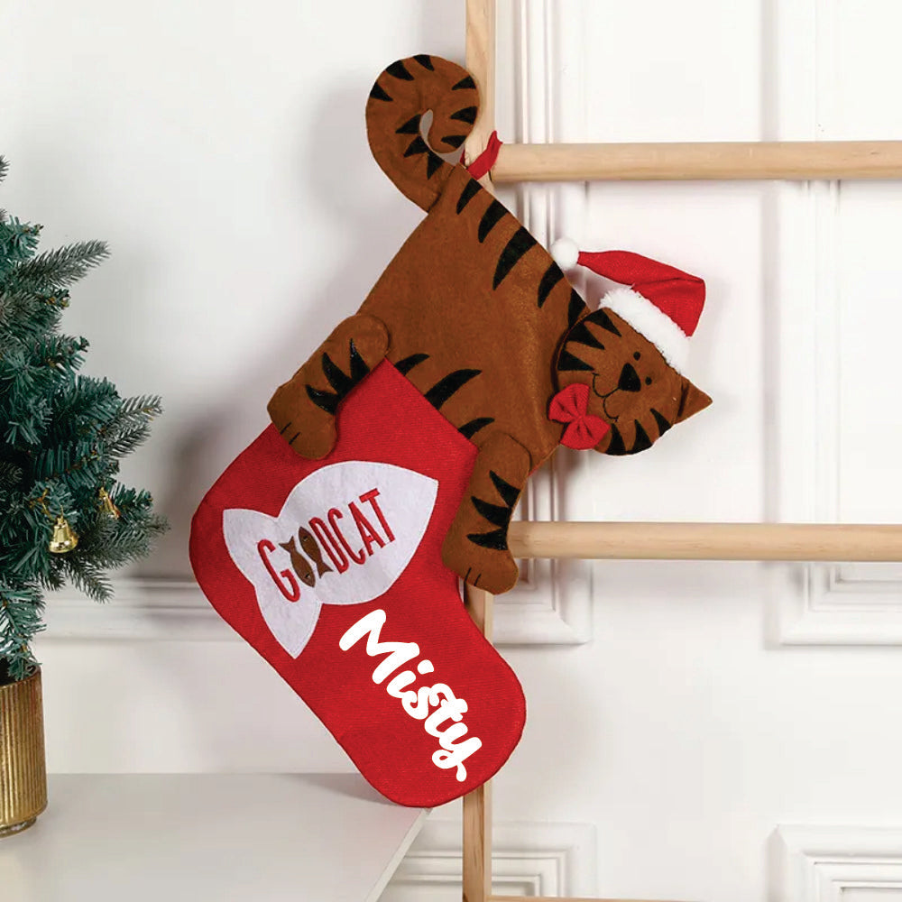 Babble Wrap Pet Stocking - Good Cat