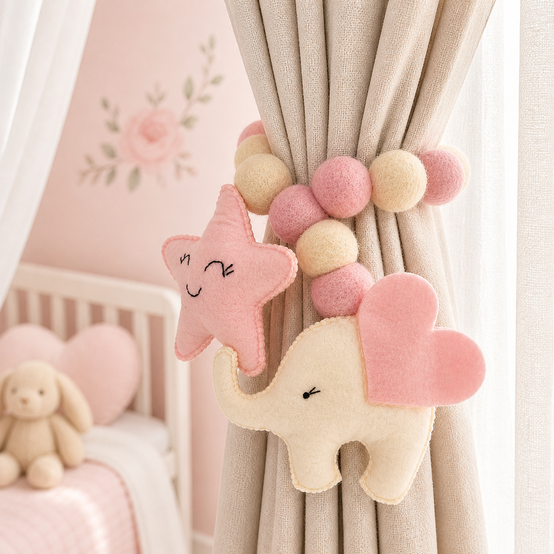 Curtain Tie - Baby Ellie (White)