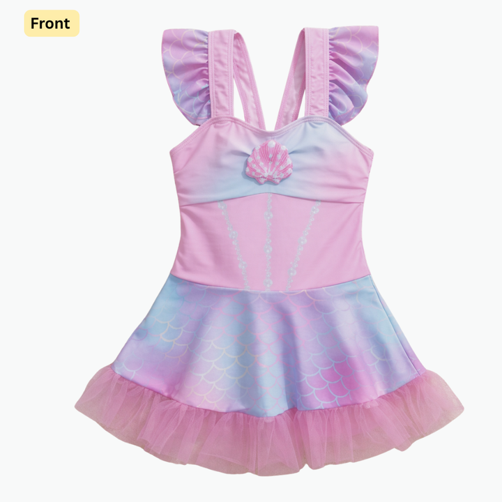 Pastel Shell Swim Dress