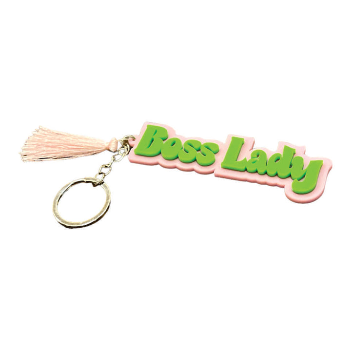 2 Layer Personalized Keychain- Rose Green