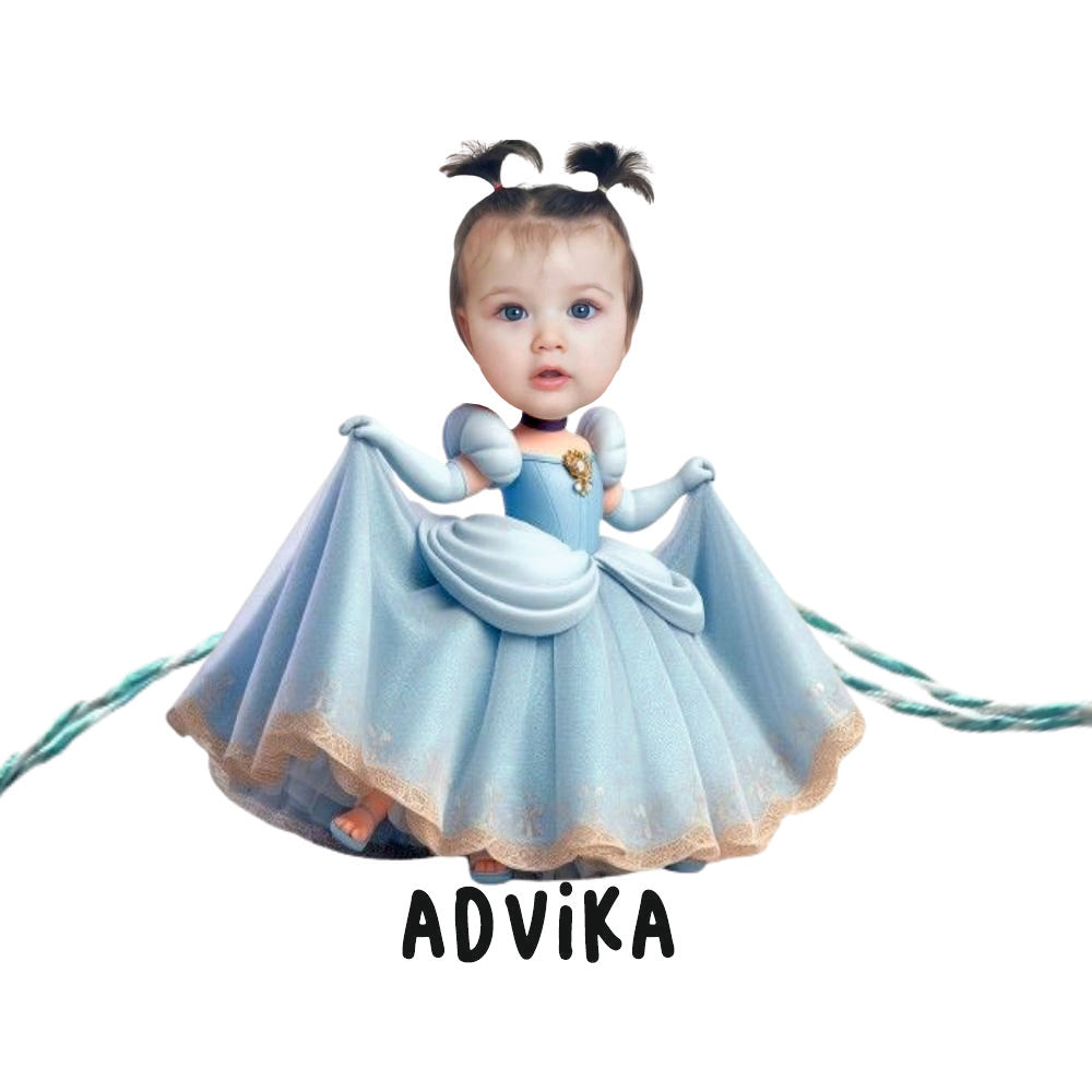 Babble Wrap Personalised Caricature Rakhi - Princess
