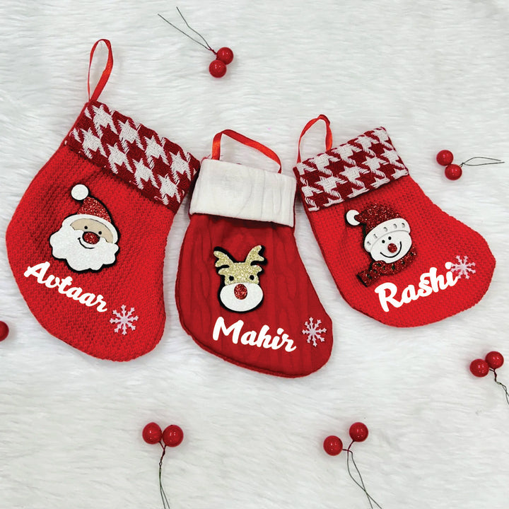 Babble Wrap Jolly Trio Mini Stockings (Set of 3)