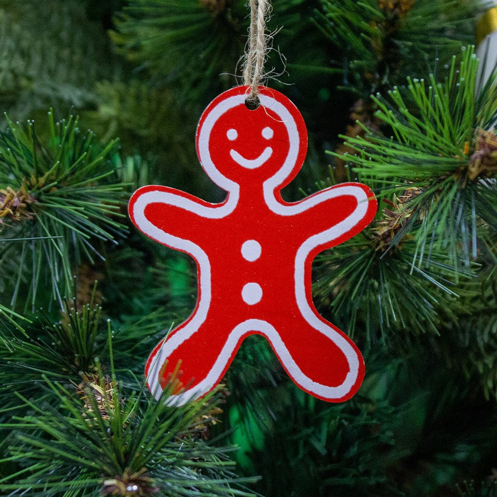 Babble Wrap Radiant Red Ornaments- Gingerbread