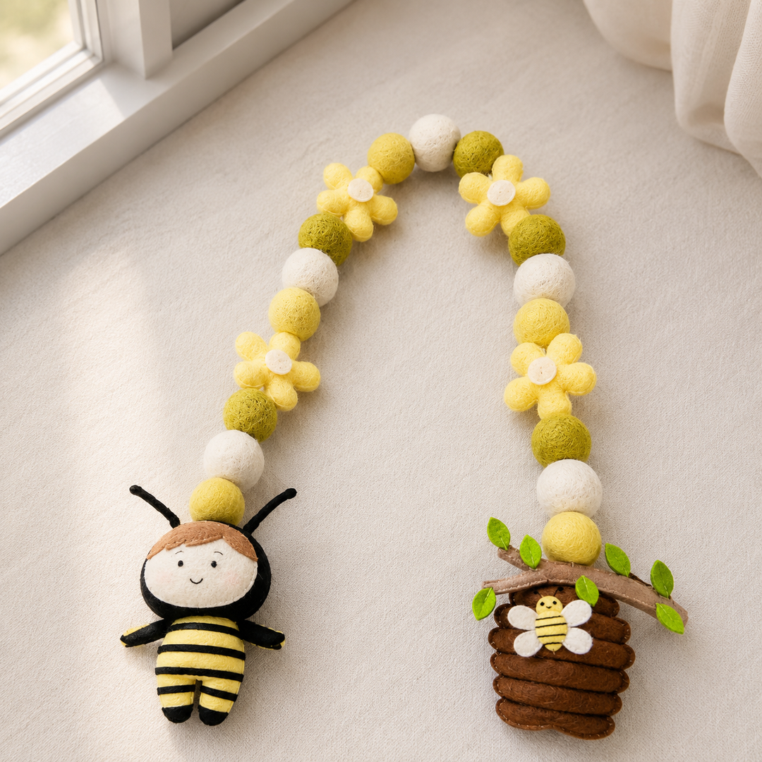 Curtain Tie - Buzzing Bliss