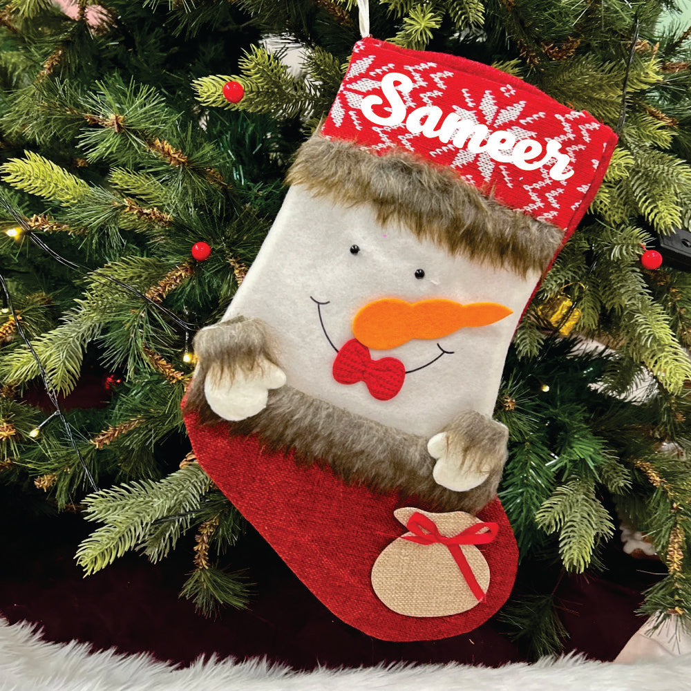 Babble Wrap Jolly Joy Stocking (Snowman)