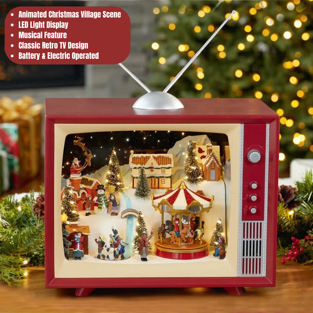 Mr. Christmas 18" Classic Christmas TV
