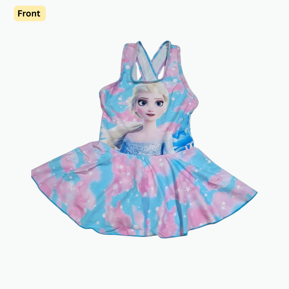 Frozen Glow Princess Swim Dress