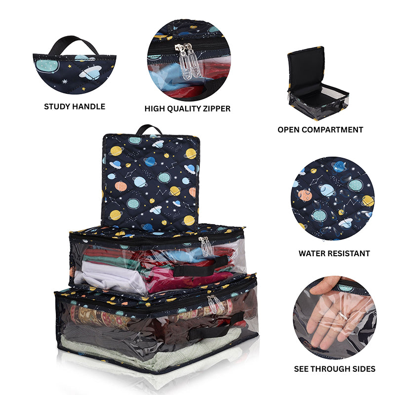 Travel cubes- 3 piece set- Space