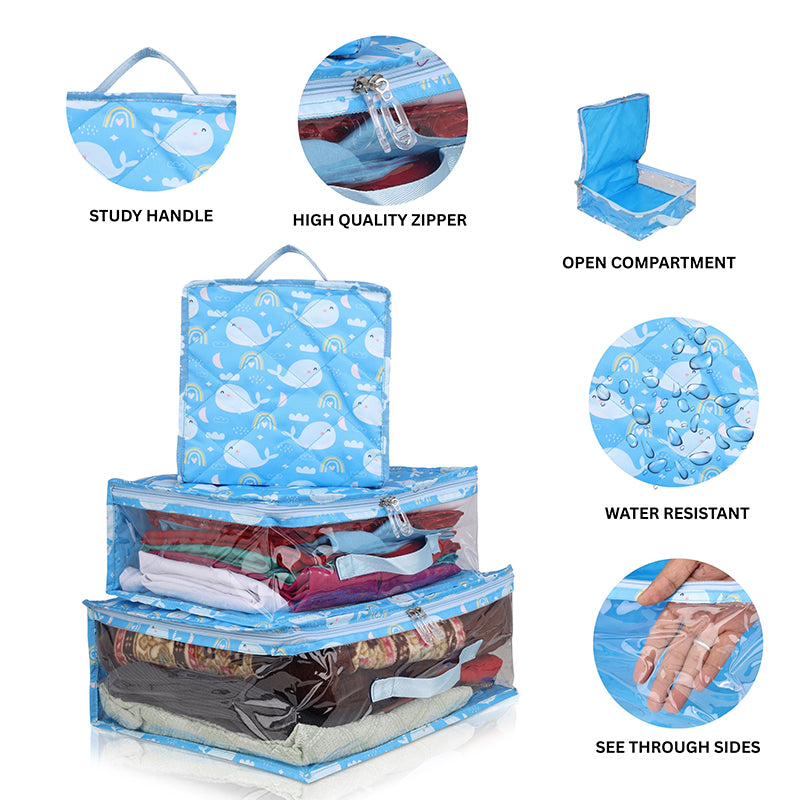 Travel cubes- 3 piece set- Whale