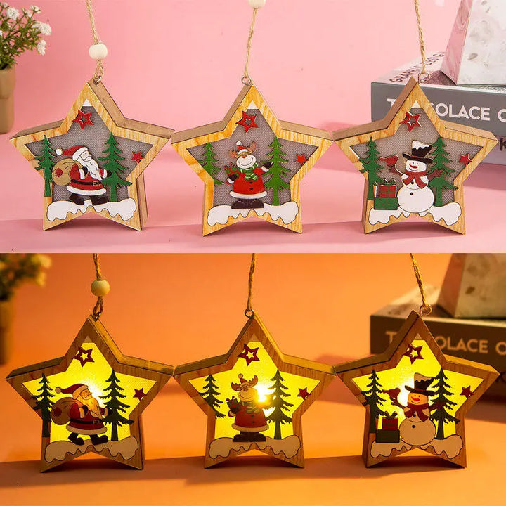 Shimmer Starry Ornament- Set Of 3