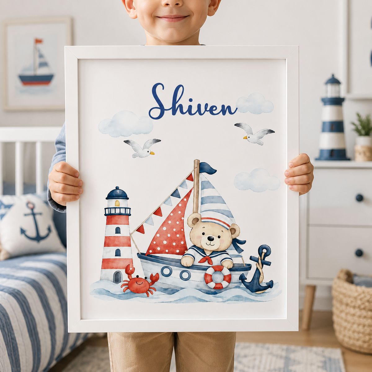 Wall Frame - Nautical Captain