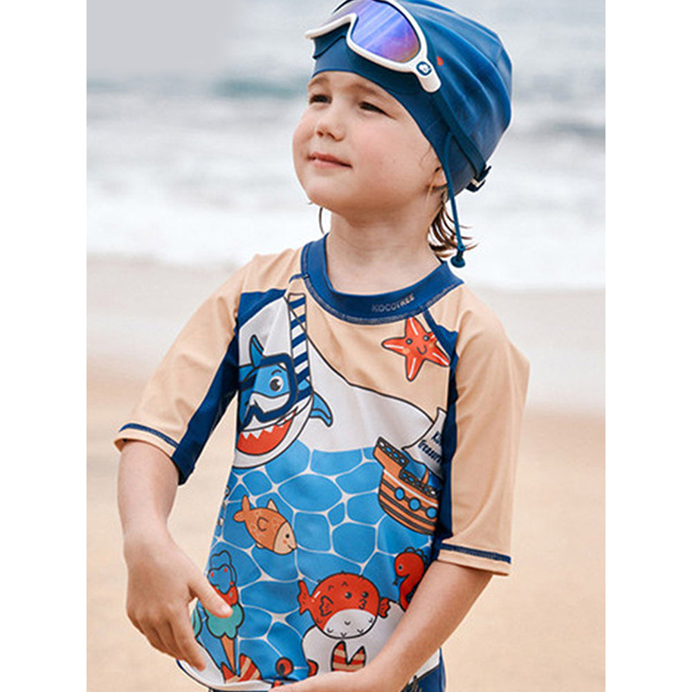 2 pcs Under Sea theme Tshirt & Shorts set Swimwear for Kids & Toddlers