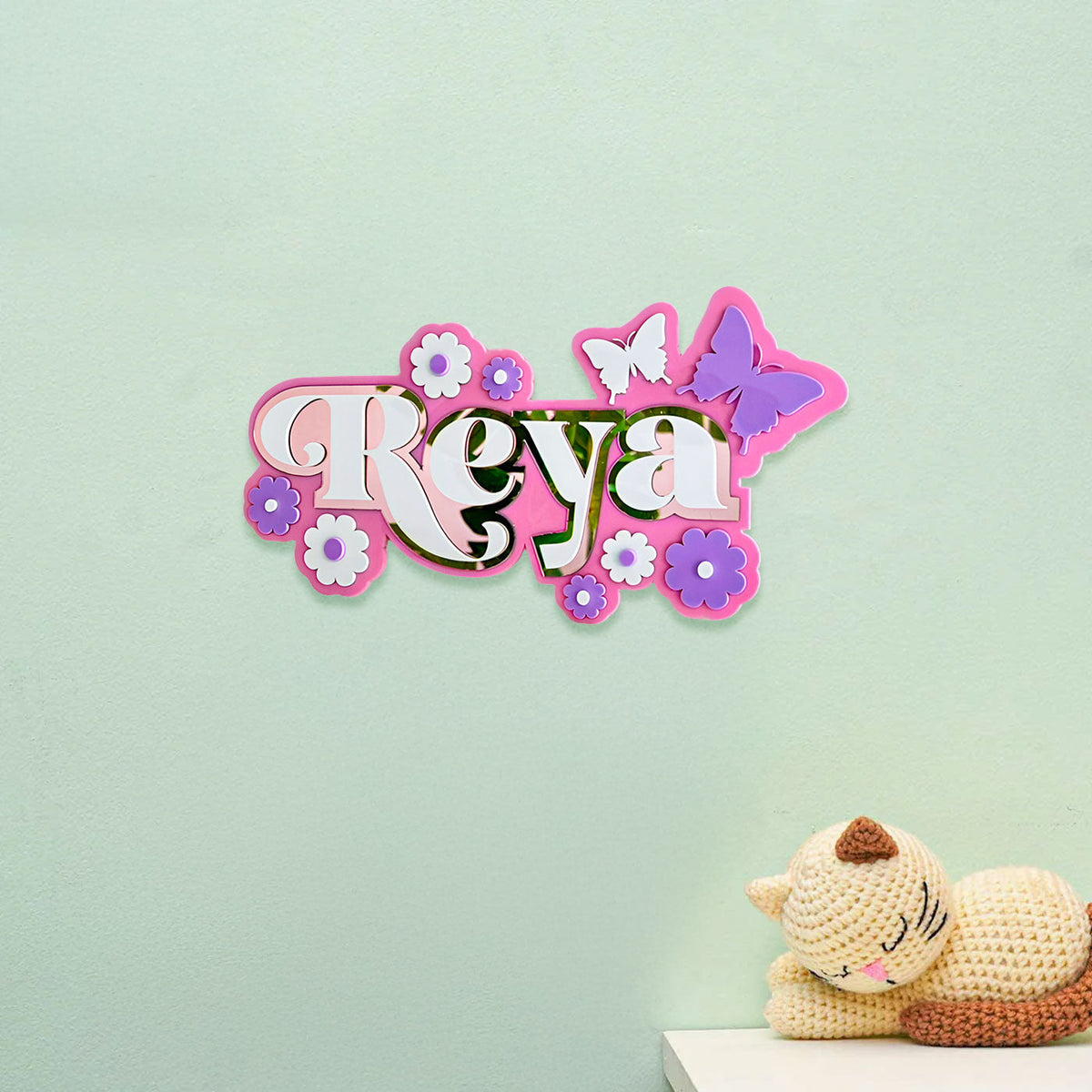 3 Layer Name Plaque- Garden Grace
