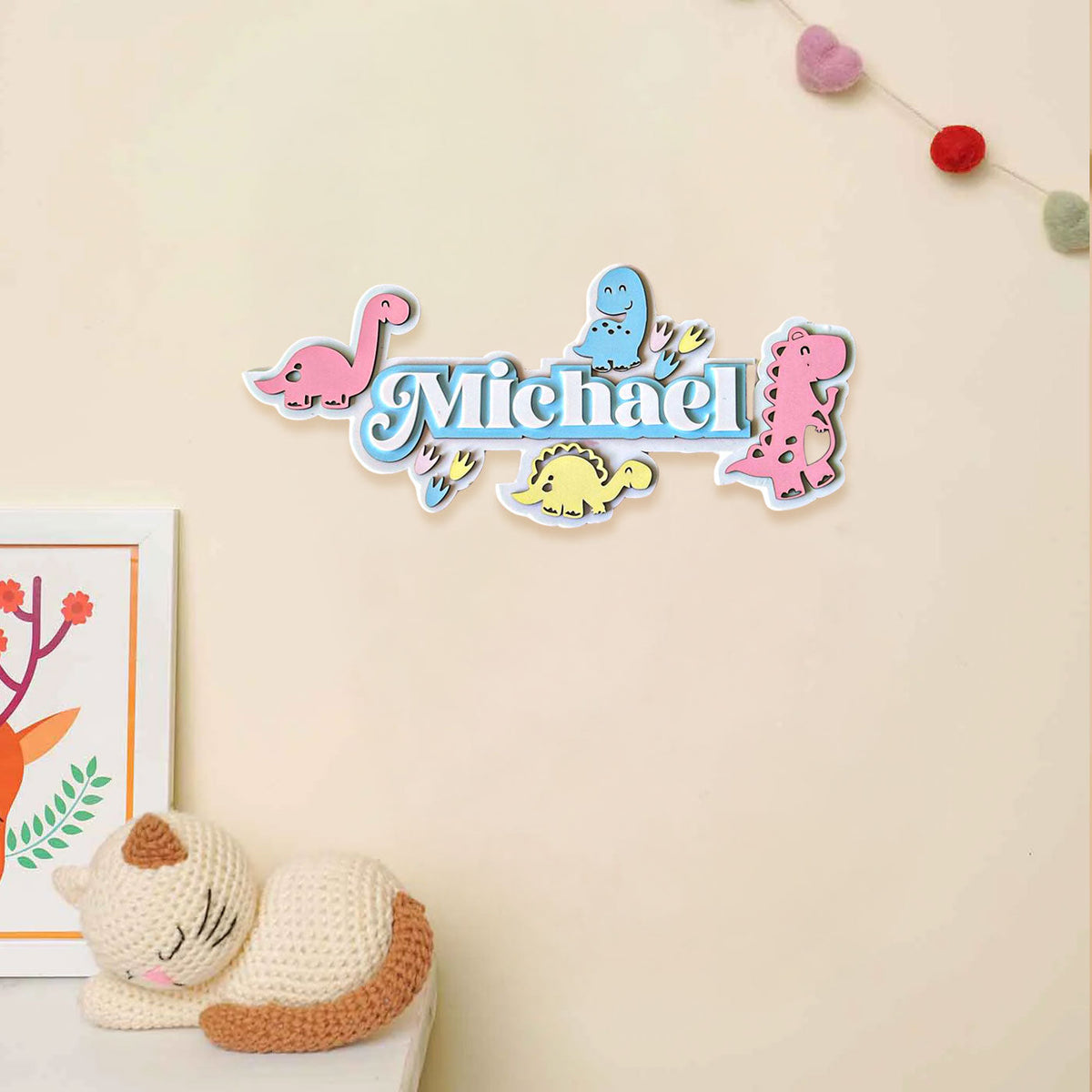 3 Layer Name Plaque- Dino Domain