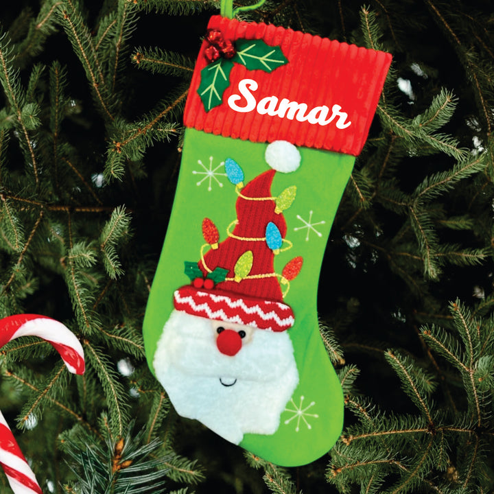 Babble Wrap Luxury Mistletoe Stocking (Santa)