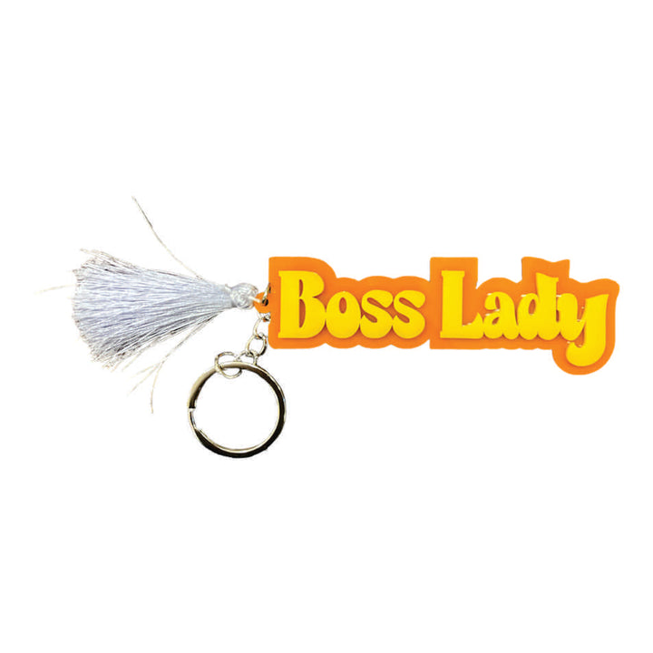 2 Layer Personalized Keychain- Orange Yellow