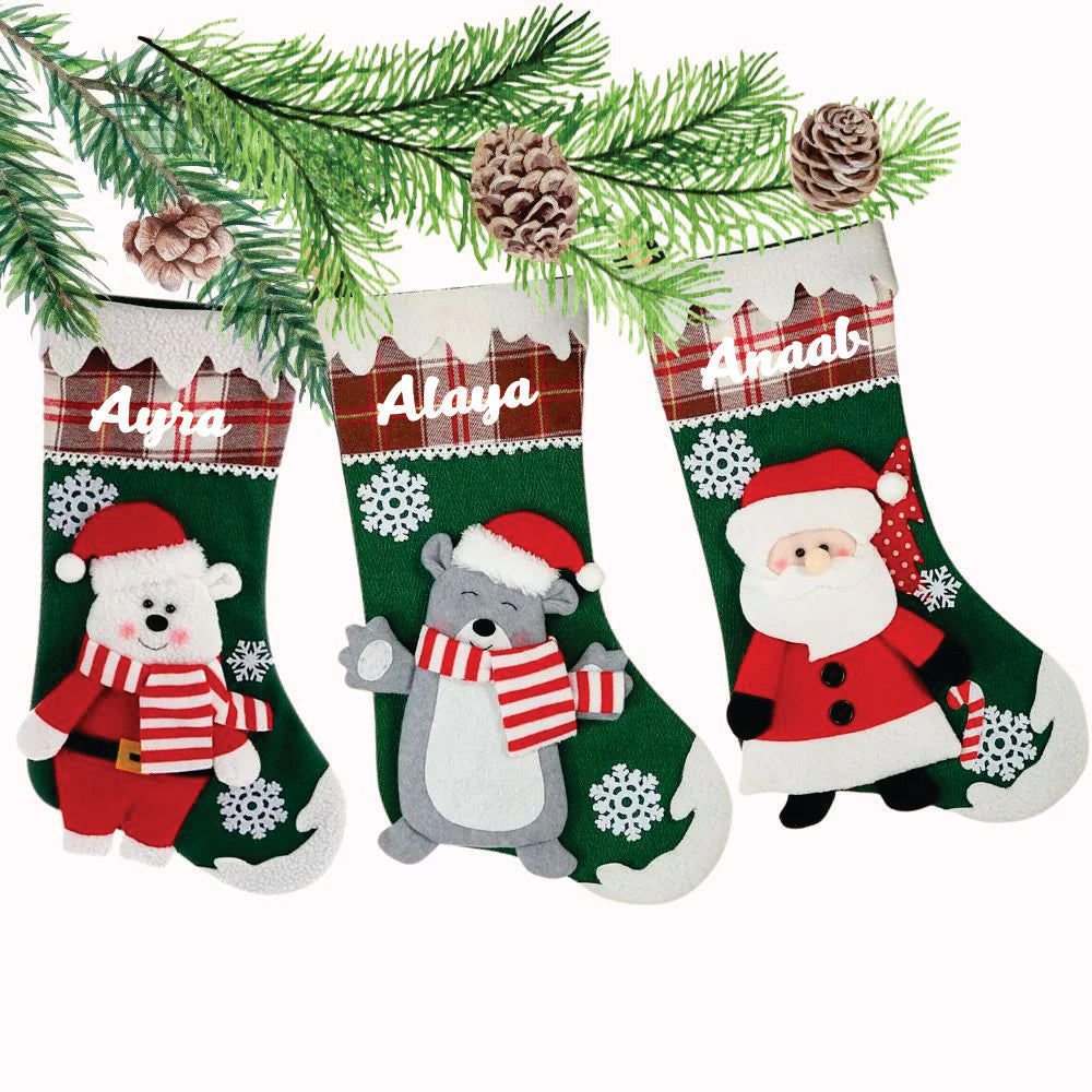 Babble Wrap Snowflake Magic Stocking (Set of 3)