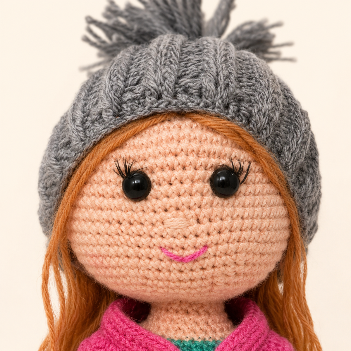 Crochet Doll - Beanie Rosie