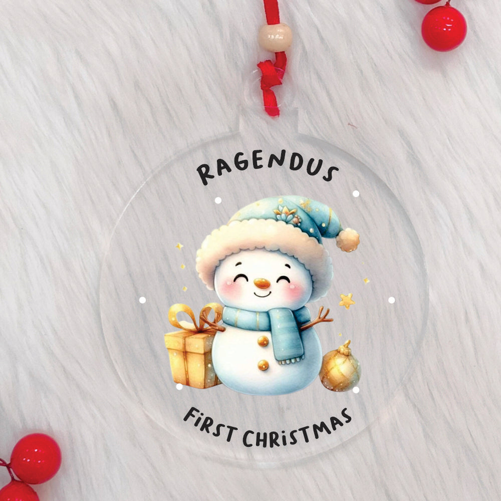 Babble Wrap Chilly Snowman Ornament