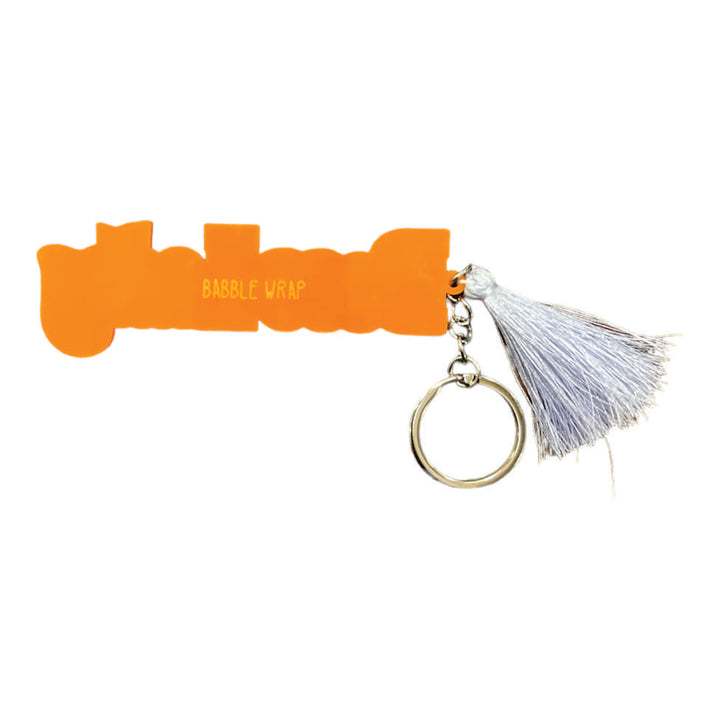 2 Layer Personalized Keychain- Orange Yellow