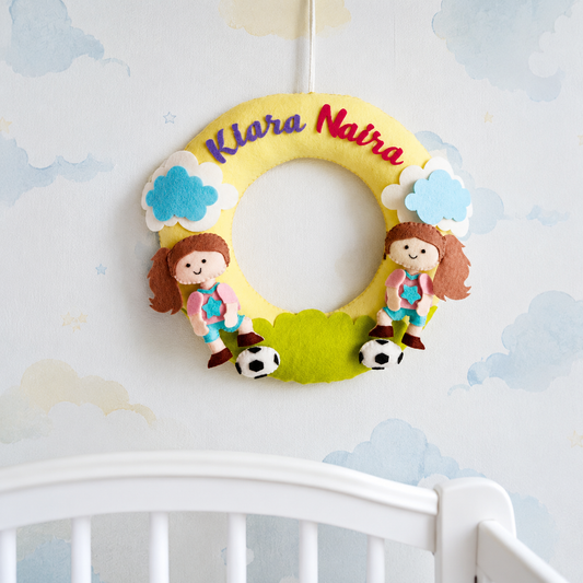 Babble Wrap Football Frenzy Name Hanging