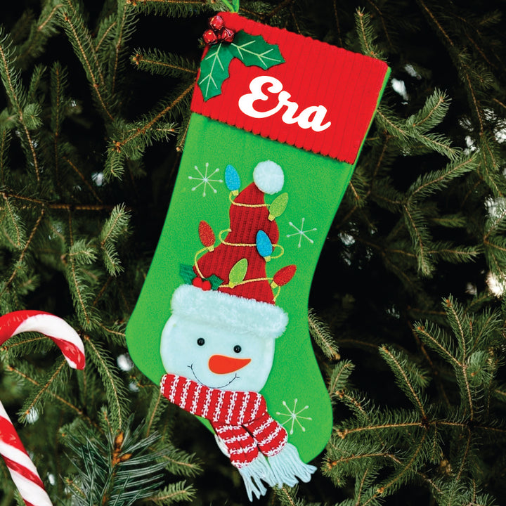 Babble Wrap Luxury Mistletoe Stocking (Snowman)