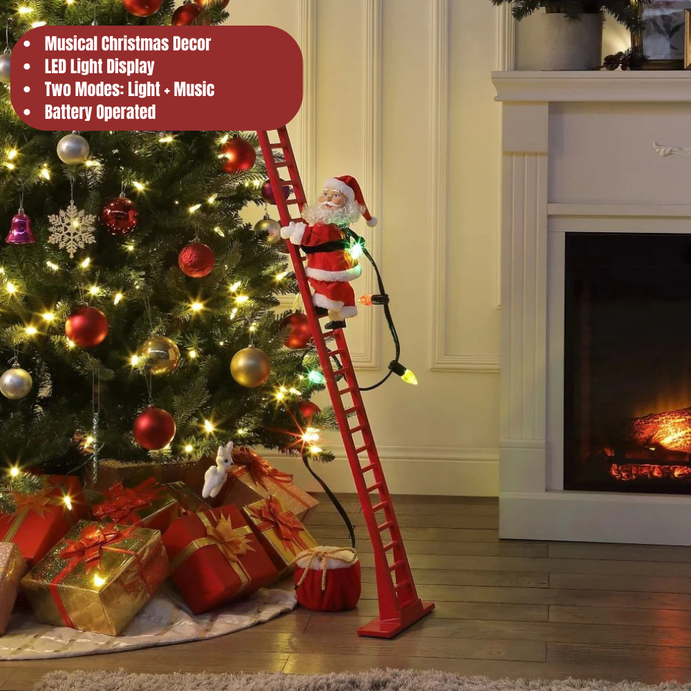 Mr. Christmas 4 ft Tree Climbing Musical Santa