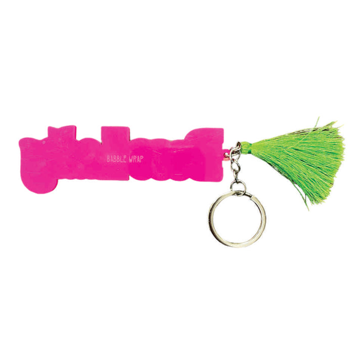 2 Layer Personalized Keychain- Pink Green